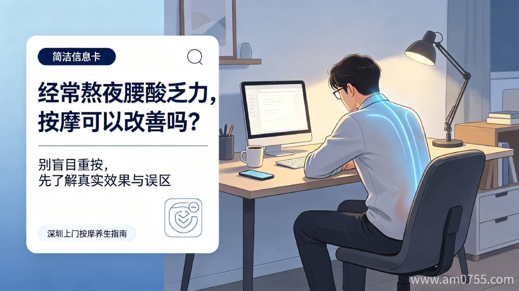 经常熬夜腰酸乏力，按摩可以改善吗？真实效果与误区